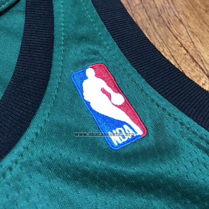 Camiseta Boston Celtics Paul Pierce NO 34 Hardwood Classics Throwback 2007-08 Verde